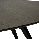 ECLIPSE TABLE Grey Stained Ash W. Black Metal Legs 400801400 400801404 08 Detail5