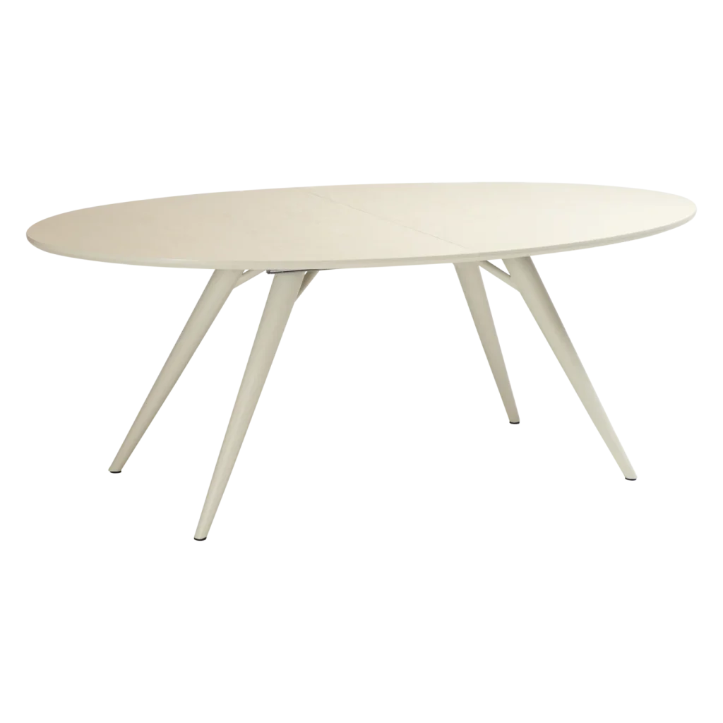 Eclipse Table Legs Bone White Metal 400801510 04 With Top