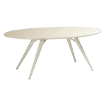 Eclipse Table Legs Bone White Metal 400801510 04 With Top