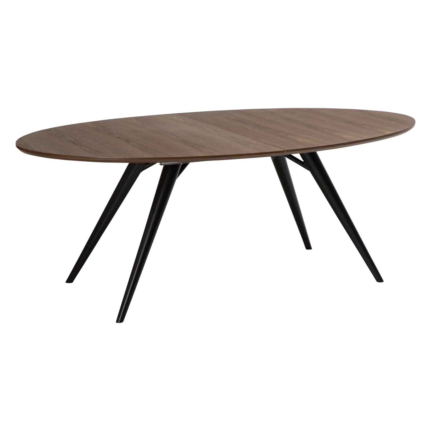 Eclipse Table Walnut Veneer With Black Metal Legs 400801505 400801404 01 Main