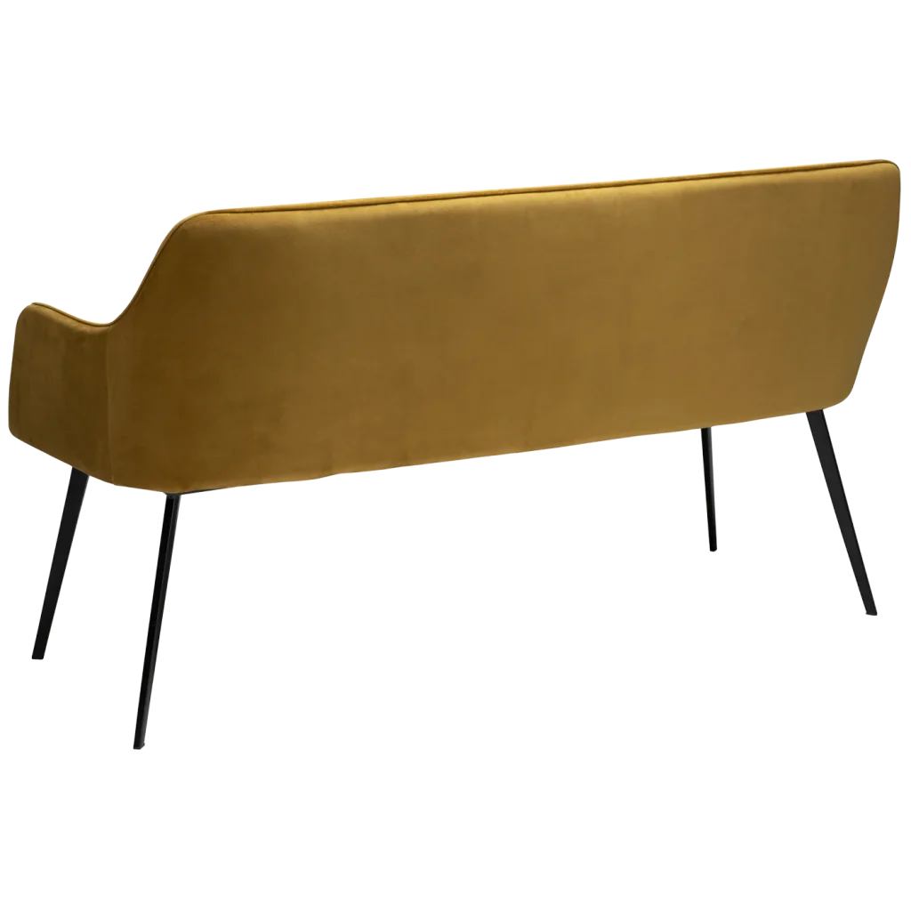 Embrace Bench Bronze Velvet With Black Metal Legs Crib5 700801695 04 Back Angle