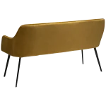 Embrace Bench Bronze Velvet With Black Metal Legs Crib5 700801695 04 Back Angle