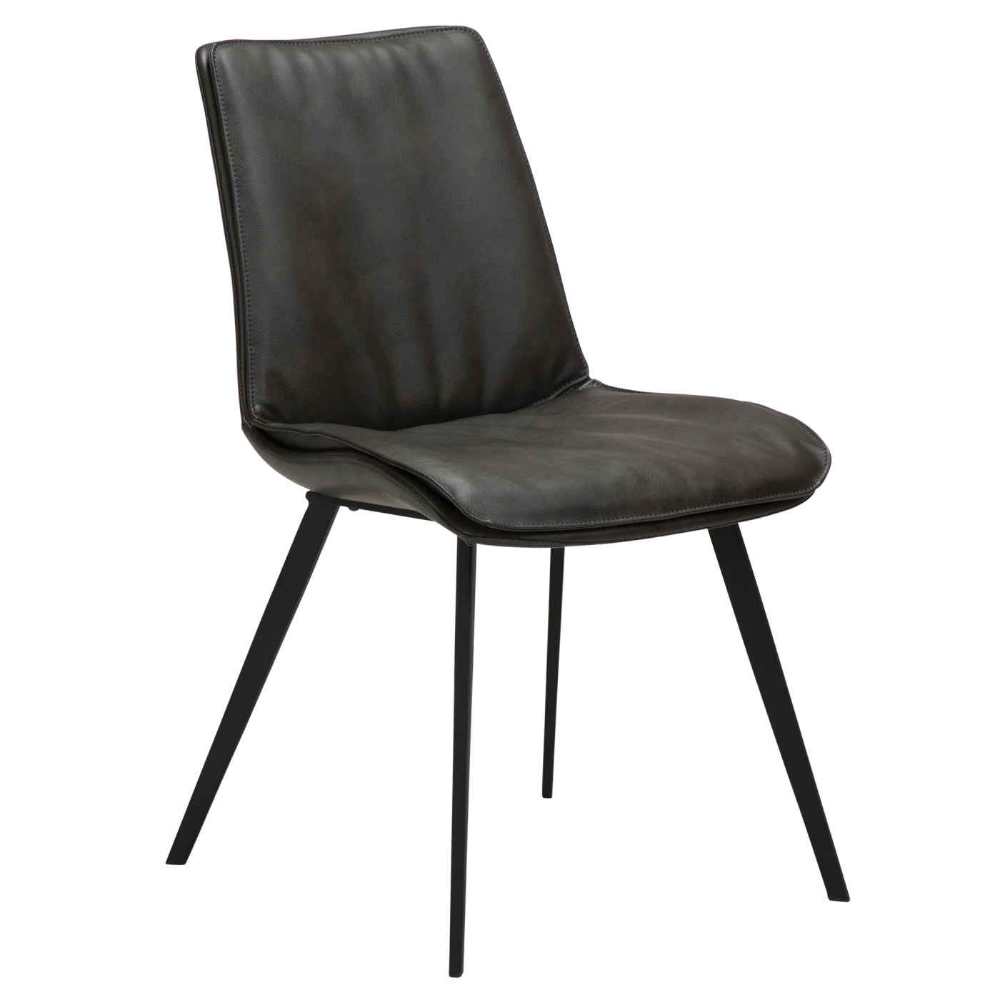 Fierce Chair Vintage Grey Art Leather With Black Metal Legs 100650120 01 Main
