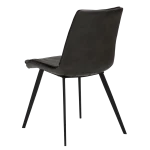 Fierce Chair Vintage Grey Art Leather With Black Metal Legs 100650120 05 Back Angle