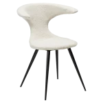 Flair Chair Dove Rpes Boucle Fabric With Black Conical Metal Legs 100222436 01 Main