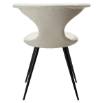 Flair Chair Dove Rpes Boucle Fabric With Black Conical Metal Legs 100222436 04 Back