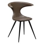 FLAIR CHAIR Major Brown Faux Leather W. Black Metal Legs 100222450 01 Main