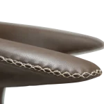 FLAIR CHAIR Major Brown Faux Leather W. Black Metal Legs 100222450 06 Detail1