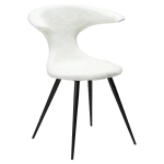 Flair Chair Snow Rpes Boucle Fabric With Black Conical Metal Legs 100222435 01 Main