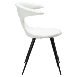 Flair Chair Snow Rpes Boucle Fabric With Black Conical Metal Legs 100222435 03 Profile