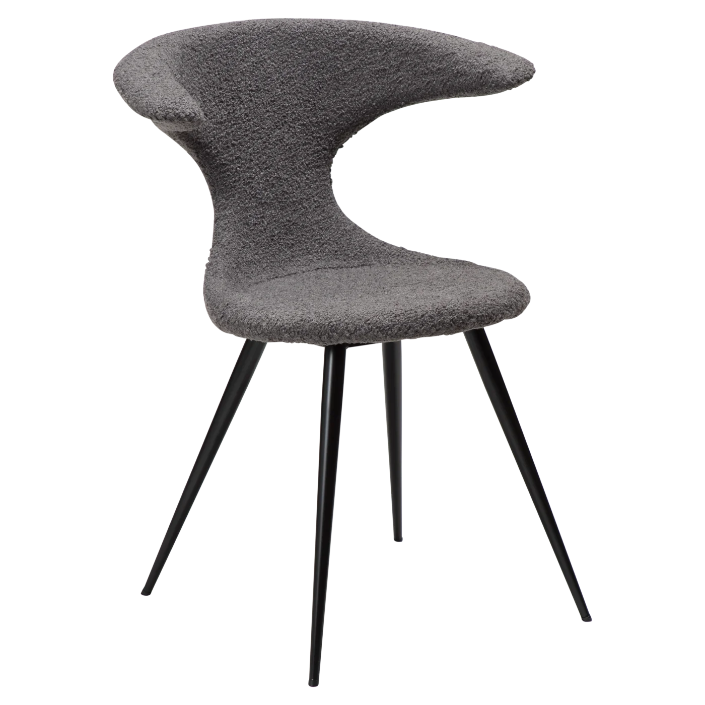 Flair Chair Stone Rpes Fabric With Black Conical Metal Legs 100222437 01 Main