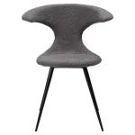Flair Chair Stone Rpes Fabric With Black Conical Metal Legs 100222437 02 Front