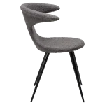 Flair Chair Stone Rpes Fabric With Black Conical Metal Legs 100222437 03 Profile