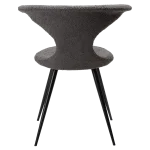 Flair Chair Stone Rpes Fabric With Black Conical Metal Legs 100222437 04 Back