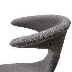 Flair Chair Stone Rpes Fabric With Black Conical Metal Legs 100222437 06 Detail1