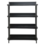 FRIYAY 4 SHELVES Black Stained Ash Veneer Shelves 900800100 02 Front