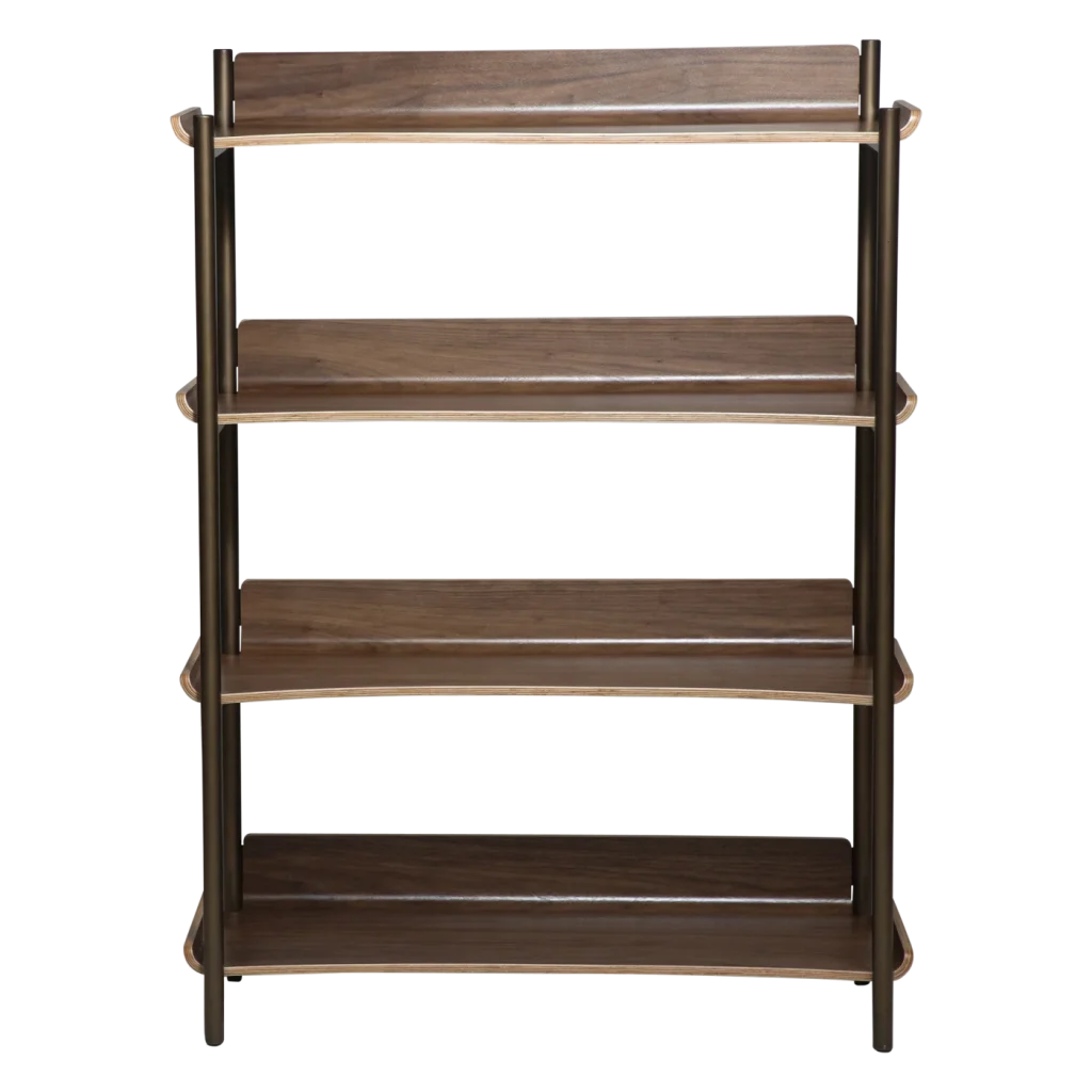 FRIYAY 4 SHELVES Walnut Veneer 900800102 02 Front