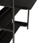 FRIYAY 6 SHELVES W. DESK Black Stained Ash Veneer Shelves W. Antique Pewter Frame 900800120 900800116 06 Detail2