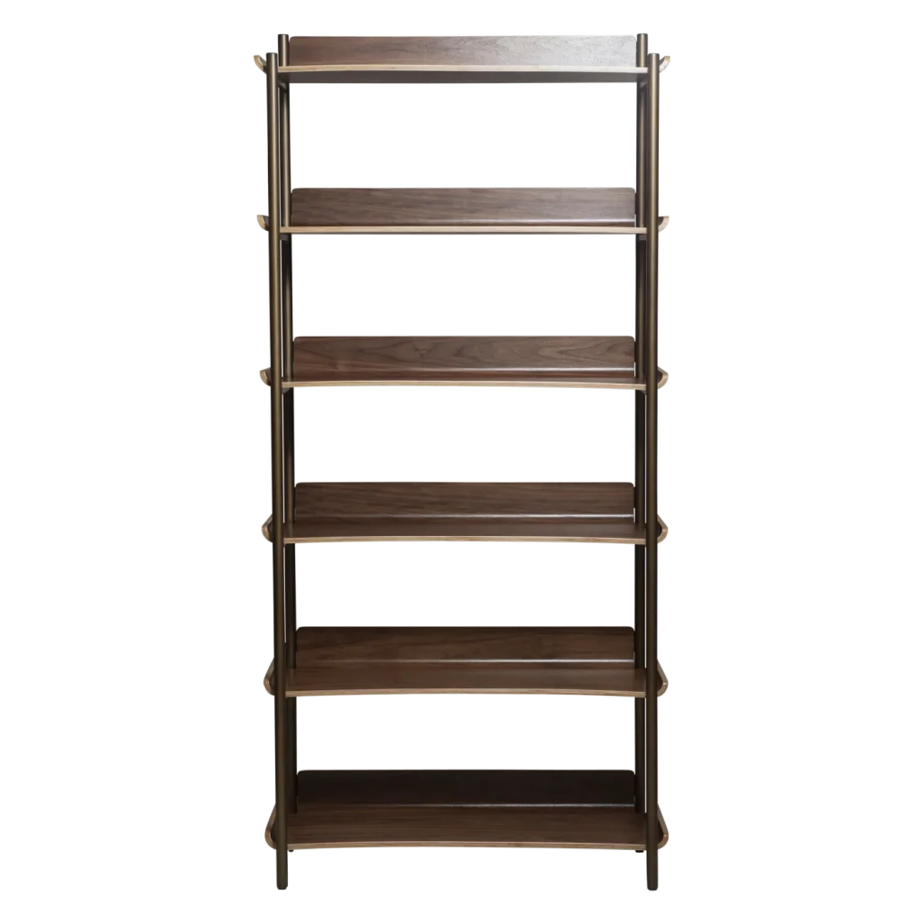 FRIYAY 6 SHELVES Walnut Veneer 900800112 02 Front