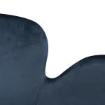 Gaia Chair Midnight Blue Velvet With Black Conical Metal Legs 100200150 07 Detail2