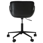 Gaia Office Chair Vintage Black Art Leaher With Black Base With Wheels 100200200 04 Back