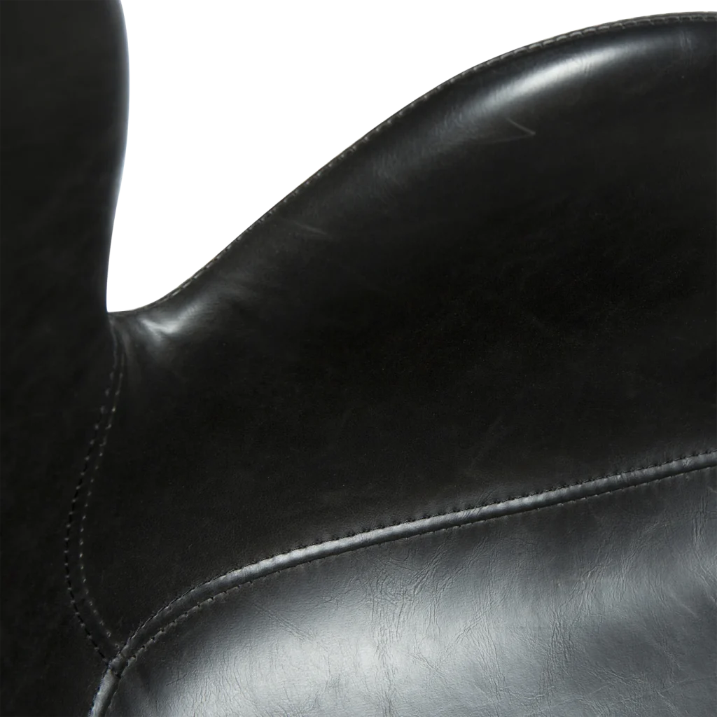 Gaia Office Chair Vintage Black Art Leaher With Black Base With Wheels 100200200 07 Detail2