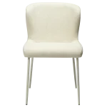 Glam Chair Bone White Boucle Fabric With Bone White Metal Legs 100206111 02 Front