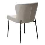 Glam Chair Cashmere Boucle Fabric With Black Metal Legs 100206108 05 Back Angle