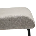 Glam Chair Cashmere Boucle Fabric With Black Metal Legs 100206108 06 Detail1