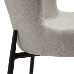Glam Chair Cashmere Boucle Fabric With Black Metal Legs 100206108 08 Detail3