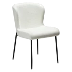 Glam Chair Snow Rpes Boucle Fabric With Black Metal Legs 100206115 01 Main