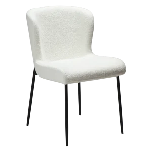 Glam Chair Snow Rpes Boucle Fabric With Black Metal Legs 100206115 01 Main