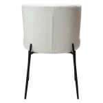 Glam Chair Snow Rpes Boucle Fabric With Black Metal Legs 100206115 04 Back