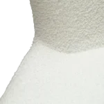 Glam Chair Snow Rpes Boucle Fabric With Black Metal Legs 100206115 08 Detail3