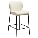 Glam Counter Stool Simply Beige Boucle Fabric With Black Metal Legs 300206106 01 Main