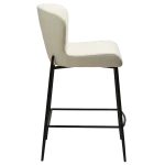 Glam Counter Stool Simply Beige Boucle Fabric With Black Metal Legs 300206106 03 Profile