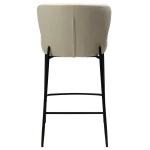 Glam Counter Stool Simply Beige Boucle Fabric With Black Metal Legs 300206106 04 Back