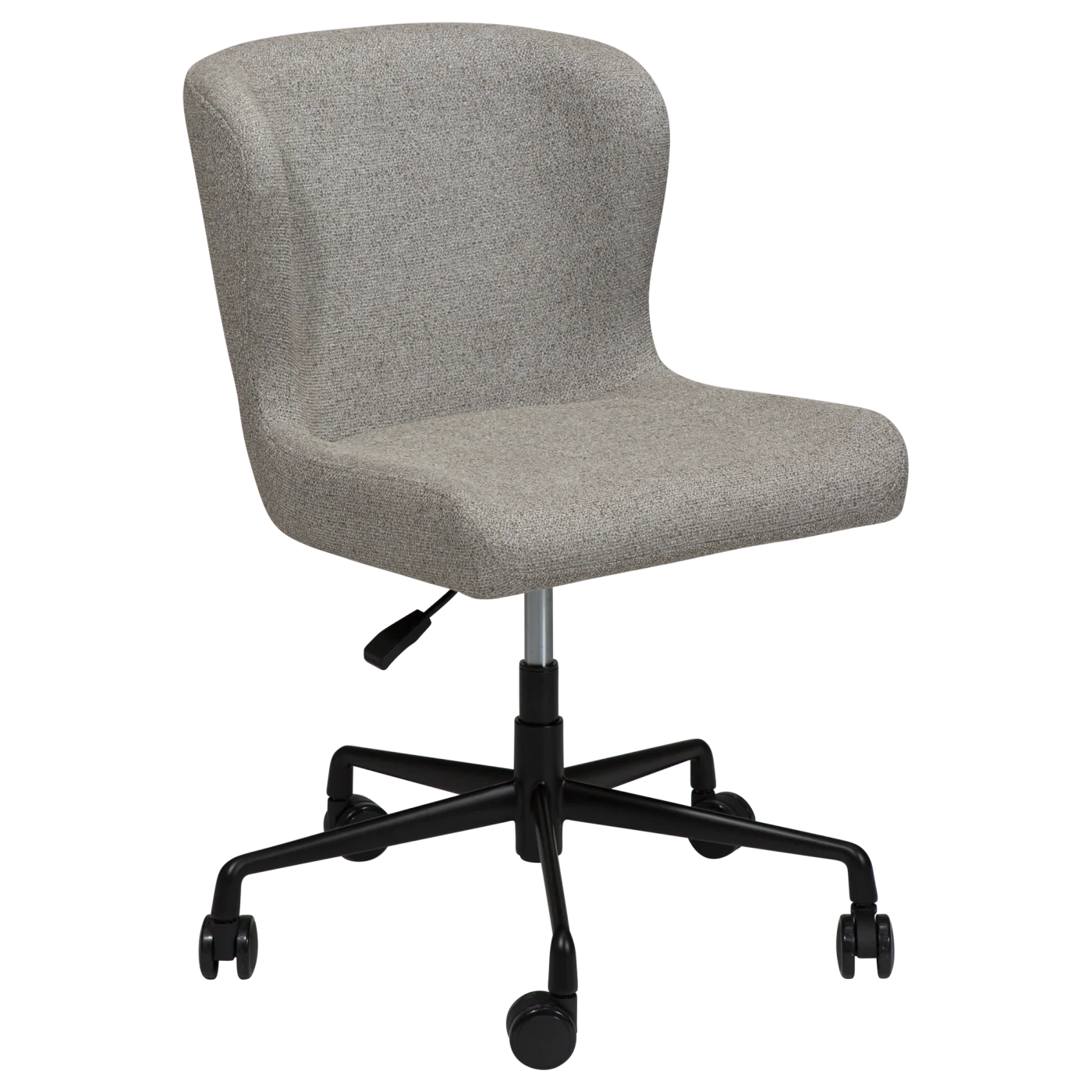 GLAM OFFICE CHAIR Pebble Earth Bouclé Fabric W. Black Office Base 800206105 01 Main