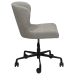 GLAM OFFICE CHAIR Pebble Earth Bouclé Fabric W. Black Office Base 800206105 03 Profile