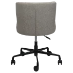 GLAM OFFICE CHAIR Pebble Earth Bouclé Fabric W. Black Office Base 800206105 04 Back