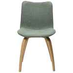 Glee Chair Pebble Green Boucle Fabric With Oak Legs 100203108 02 Front