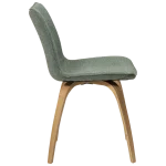 Glee Chair Pebble Green Boucle Fabric With Oak Legs 100203108 03 Profile