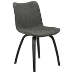 Glee Chair Pebble Grey Boucle Fabric With Black Stained Ash Legs 100203102 01 Main