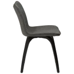 Glee Chair Pebble Grey Boucle Fabric With Black Stained Ash Legs 100203102 03 Profile