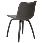 Glee Chair Pebble Grey Boucle Fabric With Black Stained Ash Legs 100203102 05 Back Angle