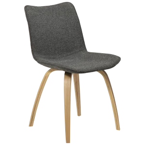 Glee Chair Pebble Grey Boucle Fabric With Oak Legs 100203107 01 Main