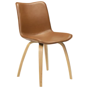 Glee Chair Vintage Light Brown Art Leather With Oak Legs 100203104 01 Main
