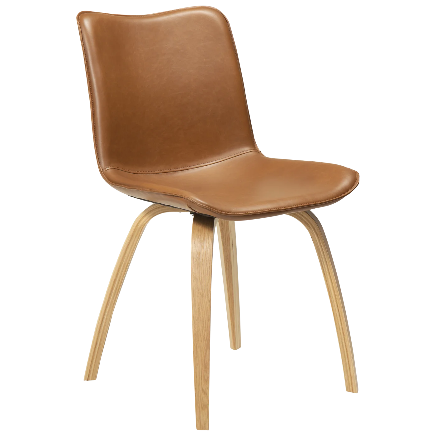 Glee Chair Vintage Light Brown Art Leather With Oak Legs 100203104 01 Main