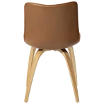Glee Chair Vintage Light Brown Art Leather With Oak Legs 100203104 04 Back