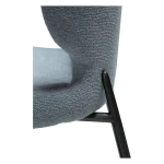 GLORY CHAIR Blue Fog Boucle Fabric W. Antique Pewter Legs 100330116 08 Detail3